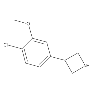 3-(4-Chloro-3-methoxyphenyl)azetidine Structure
