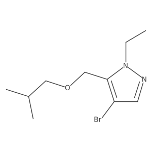 4-bromo-1-ethyl-5-(isobutoxymethyl)-1H-pyrazole结构式