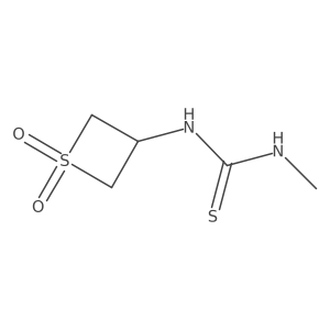 1-(1,1-Dioxidothietan-3-yl)-3-methylthiourea结构式