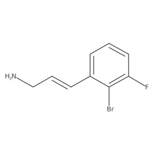 3-(2-Bromo-3-fluorophenyl)prop-2-en-1-amine Structure