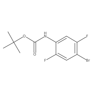 tert-Butyl (4-bromo-2,5-difluorophenyl)carbamate Structure