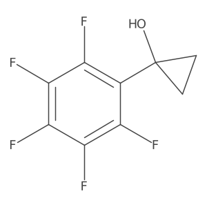 1-(Pentafluorophenyl)cyclopropan-1-ol结构式