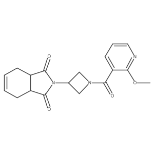 2-(1-(2-methoxynicotinoyl)azetidin-3-yl)-3a,4,7,7a-tetrahydro-1H-isoindole-1,3(2H)-dione Structure