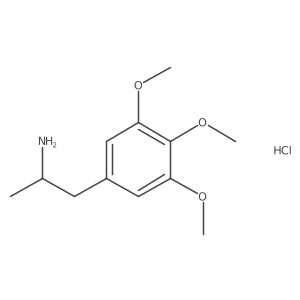 3,4,5-Trimethoxyamphetamine hydrochloride, (S)-结构式