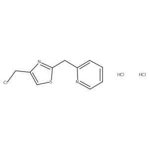 2-{[4-(Chloromethyl)-1,3-thiazol-2-yl]methyl}pyridine dihydrochloride Structure