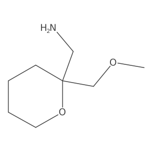 [2-(Methoxymethyl)oxan-2-yl]methanamine Structure