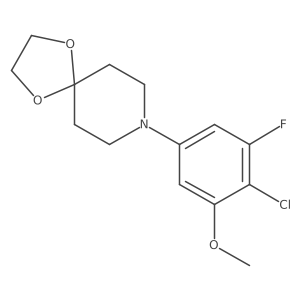8-(4-Chloro-3-fluoro-5-methoxyphenyl)-1,4-dioxa-8-azaspiro[4.5]decane Structure