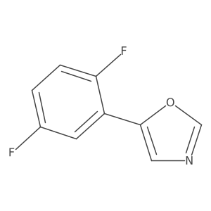 5-(2,5-Difluorophenyl)-1,3-oxazole结构式