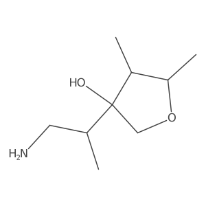 3-(1-Aminopropan-2-yl)-4,5-dimethyloxolan-3-ol Structure