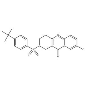 2-((4-(tert-butyl)phenyl)sulfonyl)-8-chloro-3,4-dihydro-1H-dipyrido[1,2-a:4',3'-d]pyrimidin-11(2H)-one Structure