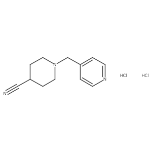 1-(Pyridin-4-ylmethyl)piperidine-4-carbonitrile dihydrochloride结构式
