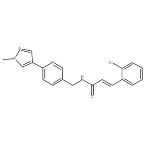 (E)-3-(2-chlorophenyl)-N-((6-(1-methyl-1H-pyrazol-4-yl)pyridin-3-yl)methyl)acrylamide Structure