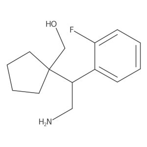 {1-[2-Amino-1-(2-fluorophenyl)ethyl]cyclopentyl}methanol Structure