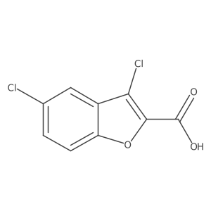 3,5-Dichloro-1-benzofuran-2-carboxylic acid结构式