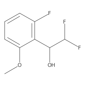 2,2-Difluoro-1-(2-fluoro-6-methoxyphenyl)ethan-1-ol Structure