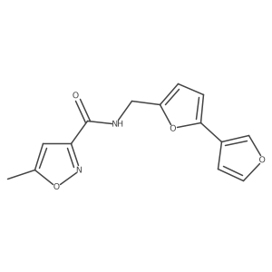 N-({[2,3'-bifuran]-5-yl}methyl)-5-methyl-1,2-oxazole-3-carboxamide Structure