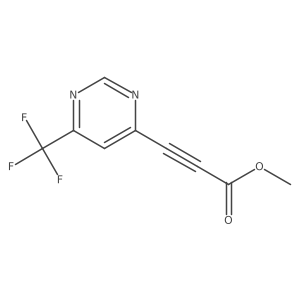 Methyl 3-[6-(trifluoromethyl)pyrimidin-4-yl]prop-2-ynoate Structure