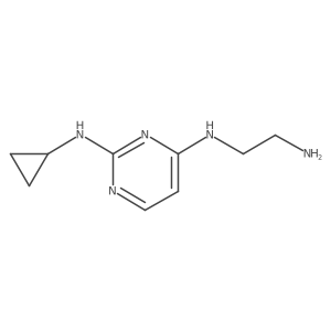 N4-(2-aminoethyl)-N2-cyclopropylpyrimidine-2,4-diamine结构式
