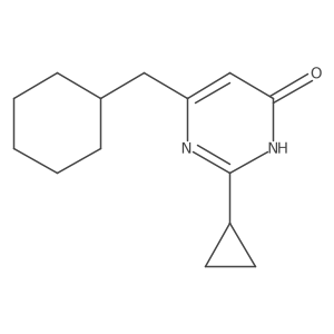 6-(Cyclohexylmethyl)-2-cyclopropylpyrimidin-4-ol Structure