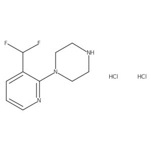 1-(3-(Difluoromethyl)pyridin-2-yl)piperazine dihydrochloride Structure