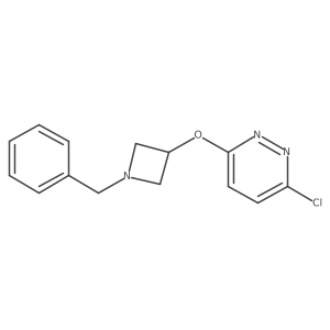 3-((1-Benzylazetidin-3-yl)oxy)-6-chloropyridazine结构式