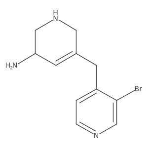 5-[(3-Bromopyridin-4-yl)methyl]-1,2,3,6-tetrahydropyridin-3-amine结构式