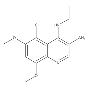 5-chloro-N4-ethyl-6,8-dimethoxyquinoline-3,4-diamine Structure