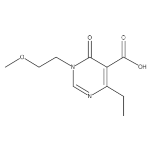 4-Ethyl-1-(2-methoxyethyl)-6-oxo-1,6-dihydropyrimidine-5-carboxylic acid Structure