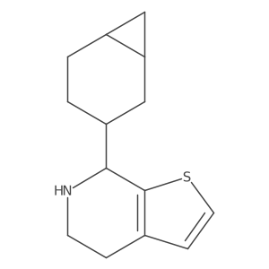 7-{bicyclo[4.1.0]heptan-3-yl}-4H,5H,6H,7H-thieno[2,3-c]pyridine结构式