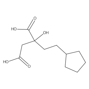 2-(2-Cyclopentylethyl)-2-hydroxybutanedioic acid结构式