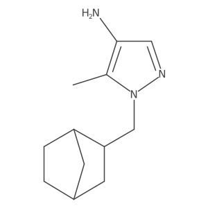 1-({bicyclo[2.2.1]heptan-2-yl}methyl)-5-methyl-1H-pyrazol-4-amine Structure