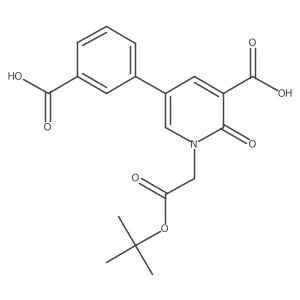 1-[2-(Tert-butoxy)-2-oxoethyl]-5-(3-carboxyphenyl)-2-oxo-1,2-dihydropyridine-3-carboxylic acid Structure