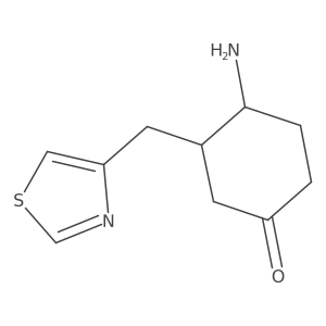 4-Amino-3-[(1,3-thiazol-4-yl)methyl]cyclohexan-1-one Structure
