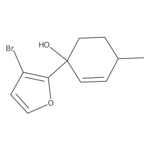 1-(3-Bromofuran-2-yl)-4-methylcyclohex-2-en-1-ol结构式