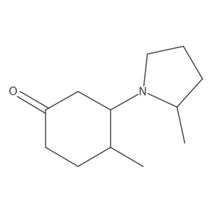 4-Methyl-3-(2-methylpyrrolidin-1-yl)cyclohexan-1-one Structure