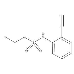 2-chloro-N-(2-ethynylphenyl)ethane-1-sulfonamide结构式