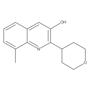 8-Methyl-2-(oxan-4-yl)quinolin-3-ol结构式