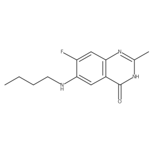 6-(Butylamino)-7-fluoro-2-methyl-3,4-dihydroquinazolin-4-one Structure