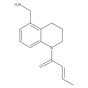 1-[5-(Aminomethyl)-1,2,3,4-tetrahydroquinolin-1-yl]but-2-en-1-one Structure