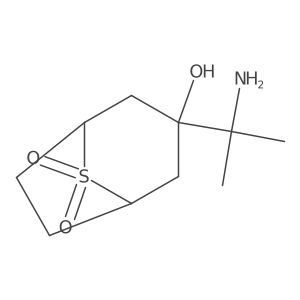 3-(2-Aminopropan-2-yl)-3-hydroxy-8lambda6-thiabicyclo[3.2.1]octane-8,8-dione结构式