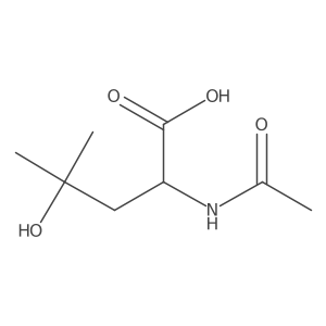 2-Acetamido-4-hydroxy-4-methylpentanoic acid结构式