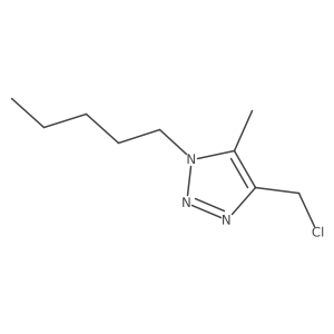 4-(chloromethyl)-5-methyl-1-pentyl-1H-1,2,3-triazole Structure