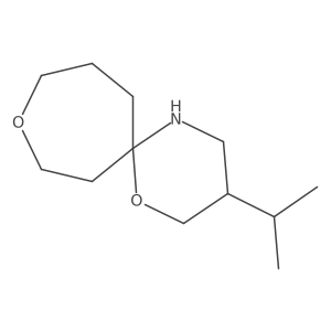 3-(Propan-2-yl)-1,9-dioxa-5-azaspiro[5.6]dodecane结构式
