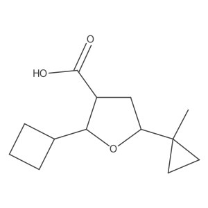 2-Cyclobutyl-5-(1-methylcyclopropyl)oxolane-3-carboxylic acid Structure