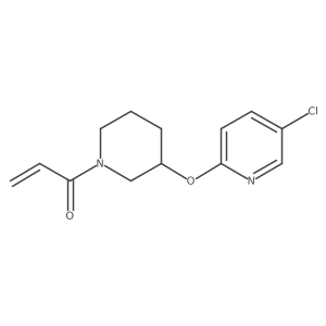 1-[3-(5-Chloropyridin-2-yl)oxypiperidin-1-yl]prop-2-en-1-one结构式