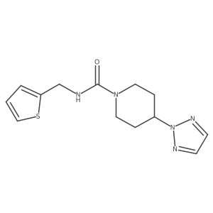 N-(thiophen-2-ylmethyl)-4-(2H-1,2,3-triazol-2-yl)piperidine-1-carboxamide Structure