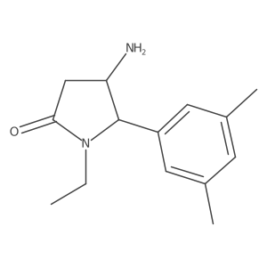 4-Amino-5-(3,5-dimethylphenyl)-1-ethylpyrrolidin-2-one结构式
