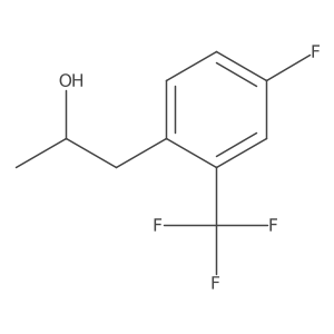 (2S)-1-[4-fluoro-2-(trifluoromethyl)phenyl]propan-2-ol结构式