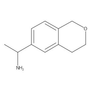 (1S)-1-(3,4-dihydro-1H-2-benzopyran-6-yl)ethan-1-amine结构式
