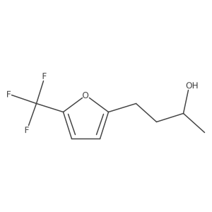 (2R)-4-[5-(trifluoromethyl)furan-2-yl]butan-2-ol结构式